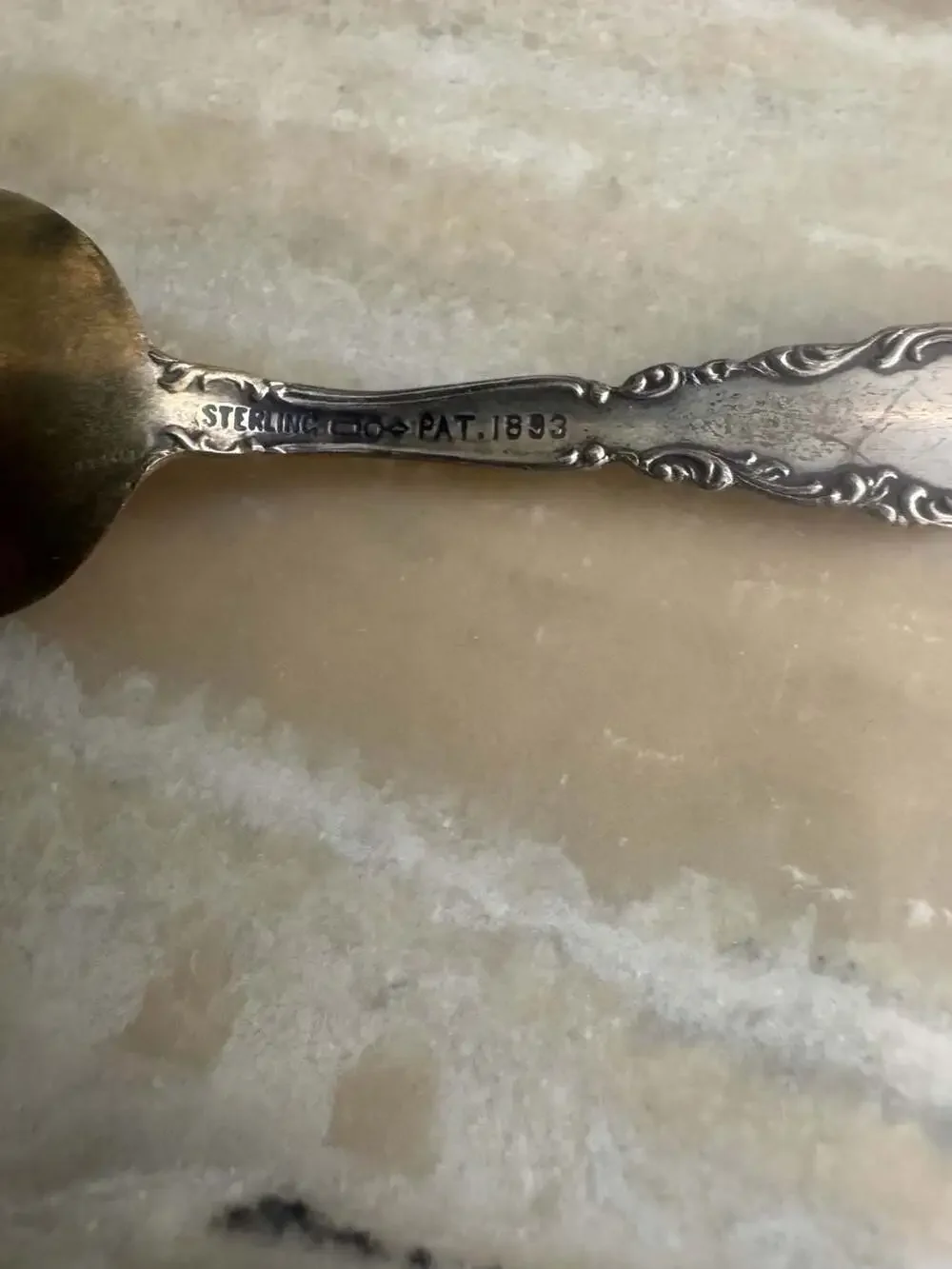 Antique 1893 World's Columbian Exposition Woman's Building Sterling Silver Spoon